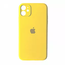 {"ru": "Чехол", "uk": "Чохол"} Silicone Case Full Camera for Apple iPhone 11 Yellow