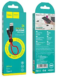 Кабель Hoco X21 Plus Silicone USB-A - Type-C 15w 3a 0.25м cable Red - мініатюра 8 Кабель Hoco X21 Plus Silicone USB-A - Type-C 15w 3a 0.25м cable Red - мініатюра 8