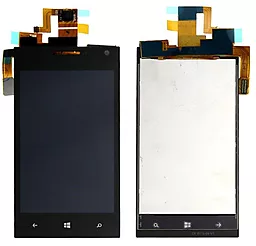 Дисплей Huawei Ascend W1 (W1-U00) с тачскрином, Black
