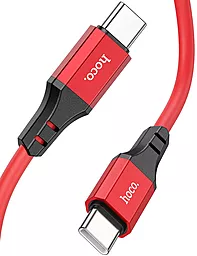 Кабель Hoco X86 Spear USB Type-C - Type-C 60w 3a 1м PD cable Red - миниатюра 3