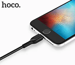 Кабель USB Hoco X13 Easy Charge Lightning Cable Black - миниатюра 2