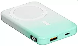 Повербанк Epik JJT-A27-1 10000 mAh 22.5W PD/QC White / Green - фото Повербанк Epik JJT-A27-1 10000 mAh 22.5W PD/QC White / Green