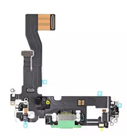 Нижній шлейф Apple iPhone 12 / iPhone 12 Pro з роз'ємом зарядки, з мікрофоном Green - фото 1