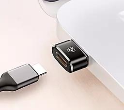 Адаптер-перехідник Baseus USB 2.0 к Type-C Black (CAAOTG-01) - мініатюра 5