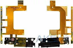 Шлейф Sony Xperia ZR M36h C5502 / M36i C5503 с кнопкой включения и громкости, вибромотором и микрофоном - фото Шлейф Sony Xperia ZR M36h C5502 / M36i C5503 с кнопкой включения и громкости, вибромотором и микрофоном