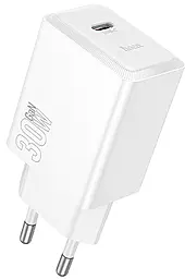 Сетевое зарядное устройство Hoco N70 Nuevo 30w GaN PD USB-C fast charger white - фото Сетевое зарядное устройство Hoco N70 Nuevo 30w GaN PD USB-C fast charger white