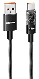 Кабель Remax RC-C161 Walking Series USB-A - Type-C 66w 6a 1.2м Huawei SCP cable Black - фото Кабель Remax RC-C161 Walking Series USB-A - Type-C 66w 6a 1.2м Huawei SCP cable Black