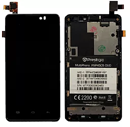 Дисплей Prestigio MultiPhone 4505 Duo с тачскрином и рамкой,  Black