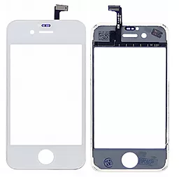 Сенсор (тачскрин) Apple iPhone 4S с рамкой, White - фото Сенсор (тачскрин) Apple iPhone 4S с рамкой, White