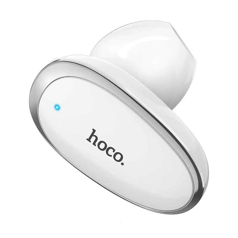Блютуз гарнітура Hoco E46 Voice White - фото 1