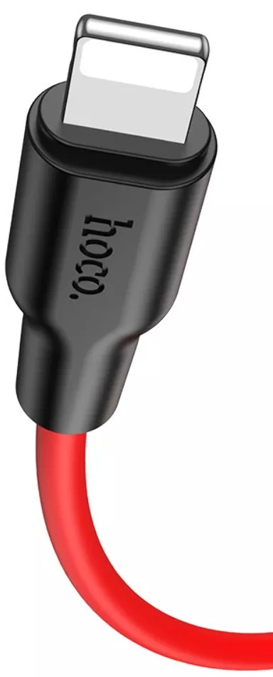 Кабель Hoco X21 Plus Silicone USB Type-C - Lightning 20w 3a 1м PD сable Red - фото 2