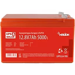 Акумуляторна батарея Merlion 12.8V 7Ah LiFePO4 (LFP12.8-7US)