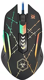 Комплект компьютерная мышка + коврик Defender Forced GM-020L (52020) Black