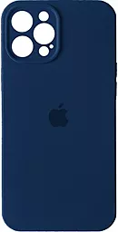 Чехол Silicone Case Full Camera for Apple IPhone 12 Pro Deep Navy
