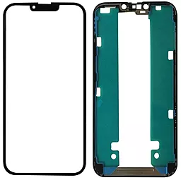 Корпусне скло дисплея Apple iPhone 13 Pro Max (з OCA плівкою) з рамкою, Black - фото Корпусне скло дисплея Apple iPhone 13 Pro Max (з OCA плівкою) з рамкою, Black