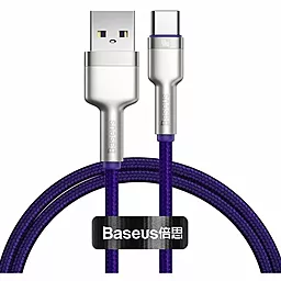 USB Кабель Baseus Cafule Series Metal 40w 5a USB Type-C cable purple (CATJK-A05)