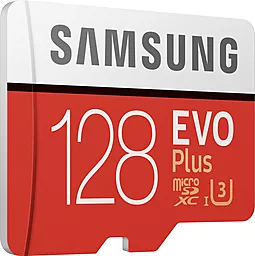 Карта пам'яті Samsung microSDXC 128GB Evo Plus Class 10 UHS-I U3 + SD-адаптер (MB-MC128HA/RU) - мініатюра 5