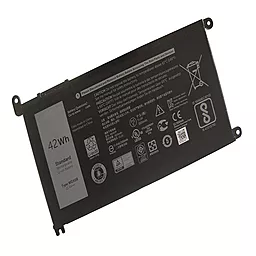 Аккумулятор для ноутбука Dell WDX0R Inspiron 15 5568 / 11.4V 3500mAh / Black