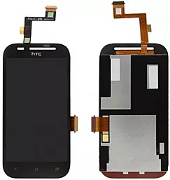 Дисплей HTC Desire SV (T326e) с тачскрином, Black