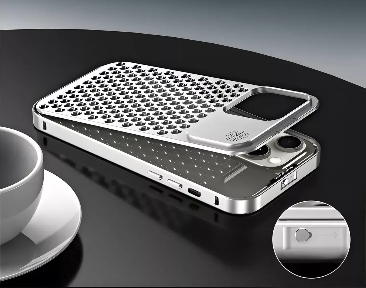 Чохол 1TOUCH Aluminium Case для Apple iPhone 13 Pro Max  Silver - фото 4