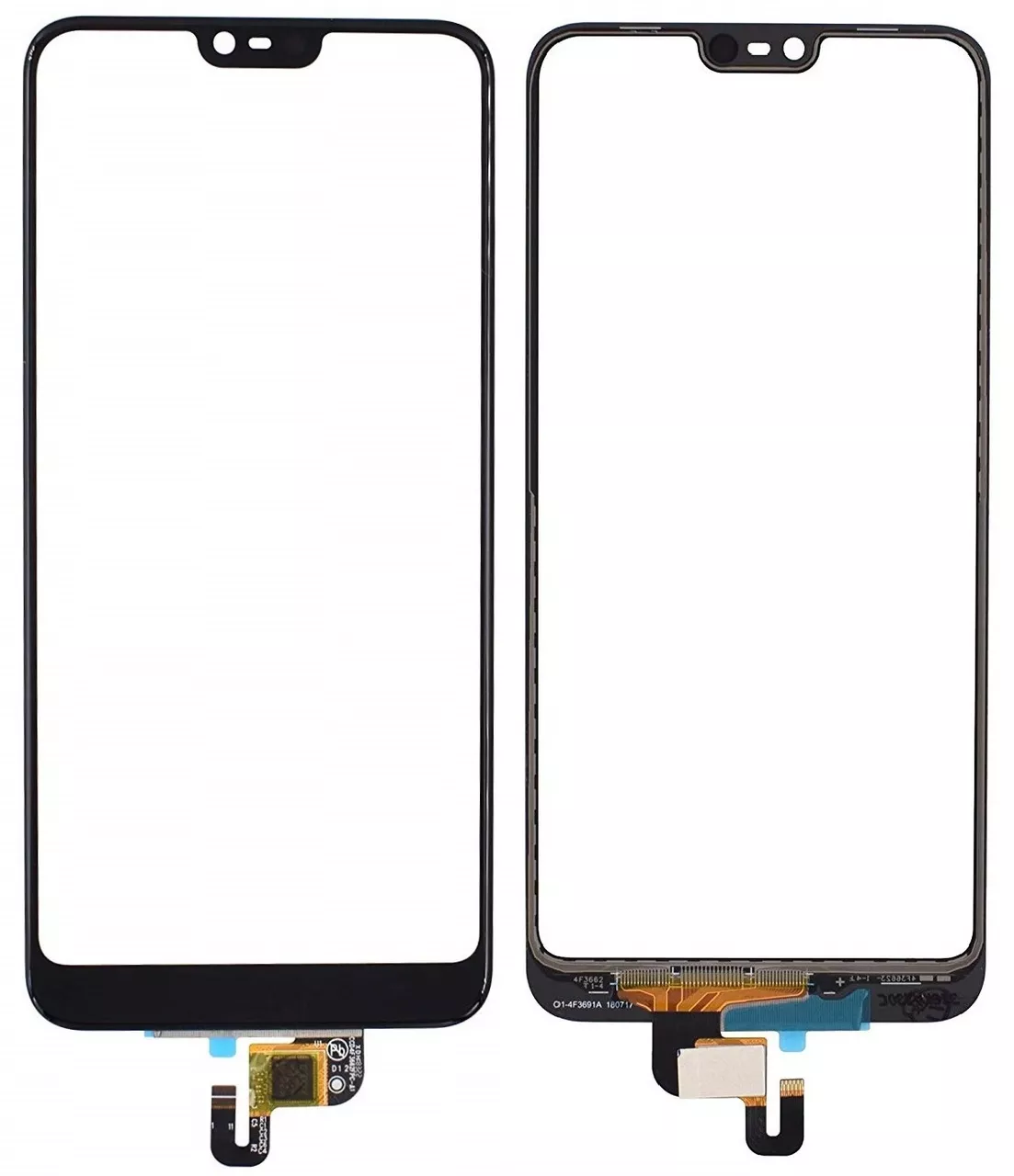 Сенсор (тачскрин) Nokia 7.1 Dual Sim Black - фото 1