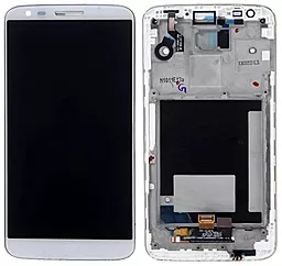 Дисплей LG G2 (D802, D805) (20 pin) с тачскрином и рамкой, White - фото Дисплей LG G2 (D802, D805) (20 pin) с тачскрином и рамкой, White