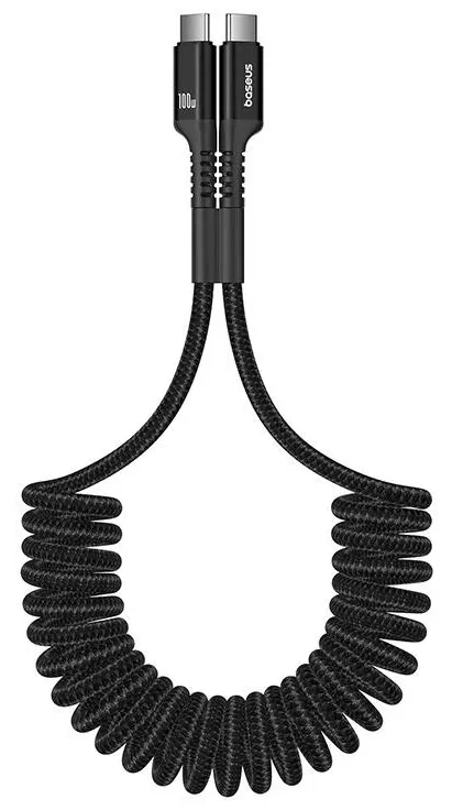 Кабель Baseus Fish-Eye USB Type-C - Type-C 100w 5a 1м PD cable Black - фото 2