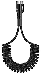 Кабель Baseus Fish-Eye USB Type-C - Type-C 100w 5a 1м PD cable Black - мініатюра 2 Кабель Baseus Fish-Eye USB Type-C - Type-C 100w 5a 1м PD cable Black - мініатюра 2