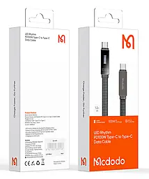 Кабель McDodo LED Display USB Type-C - Type-C 100w 5a 1.2м PD cable Black (CA-4470) - миниатюра 3 Кабель McDodo LED Display USB Type-C - Type-C 100w 5a 1.2м PD cable Black (CA-4470) - миниатюра 3