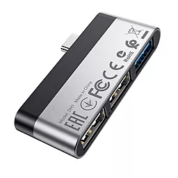 USB Type-C хаб Borofone DH1 USB3.0 2xUSB2.0 - миниатюра 4 USB Type-C хаб Borofone DH1 USB3.0 2xUSB2.0 - миниатюра 4