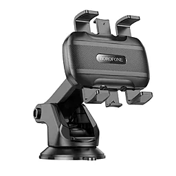 Держатель Borofone BH99 Wind automatic clamping (center console) Black - фото Держатель Borofone BH99 Wind automatic clamping (center console) Black