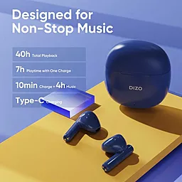 Навушники Realme DIZO Buds Pro Blue - мініатюра 2