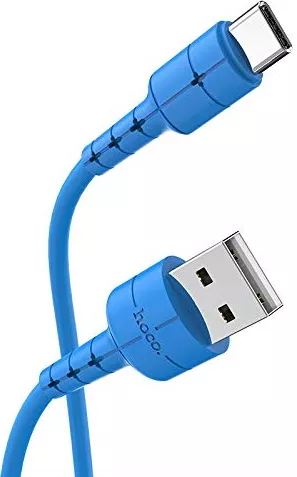 Кабель Hoco X30 Star Charging USB-A - Type-C 10w 1.2м cable Blue - фото 3
