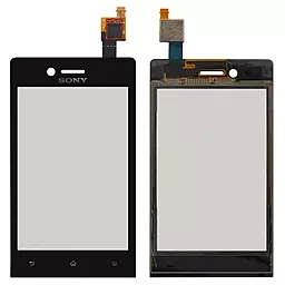 Сенсор (тачскрин) Sony Xperia Miro ST23i Black - фото Сенсор (тачскрин) Sony Xperia Miro ST23i Black