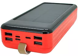 Повербанк Voltronic KKD-6W 60000 mAh с солнечной панелью Red - фото Повербанк Voltronic KKD-6W 60000 mAh с солнечной панелью Red