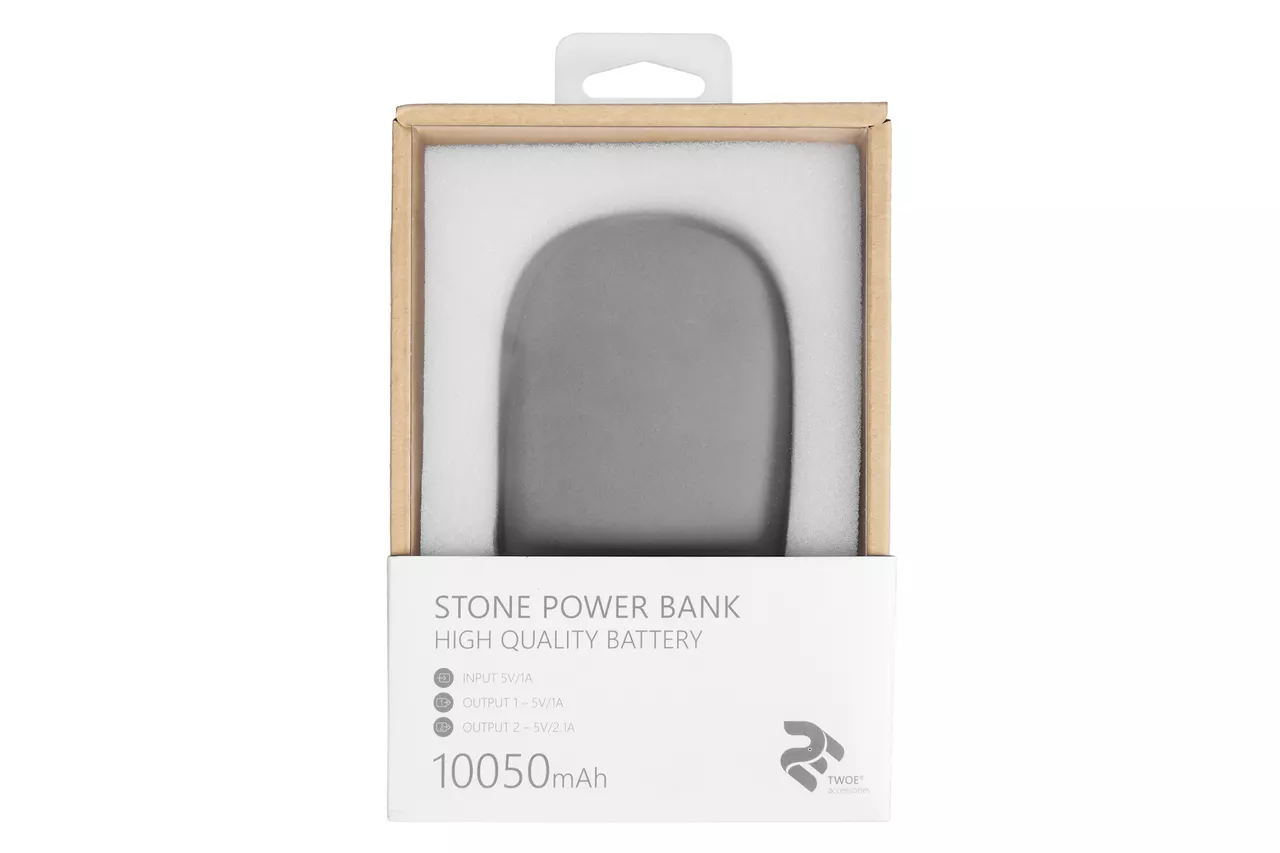 Повербанк 2E Stone 10050mAh Grey (2E-PBS33-GREY) - фото 7
