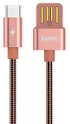 Кабель USB Remax Metal Serpent USB Type-C Rose Gold (RC-080a)
