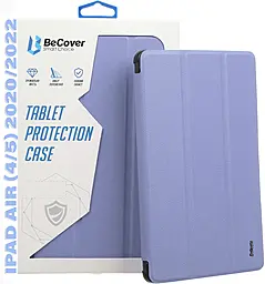 Чехол для планшета BeCover Tri Fold Soft TPU с креплением Apple Pencil для Apple iPad Air 4, iPad Air 5 2020/2022 10.9" Purple (708455) - фото Чехол для планшета BeCover Tri Fold Soft TPU с креплением Apple Pencil для Apple iPad Air 4, iPad Air 5 2020/2022 10.9" Purple (708455)