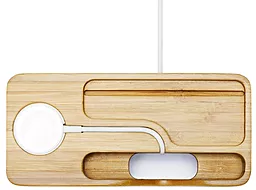 Док-станція для розумного годинника Apple Watch Wood Stand Apple Watch + iPhone (000st20295) - мініатюра 3