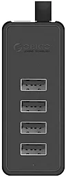 Концентратор (USB-HUB) мультипортовий PowerPlant ORICO W5P-U2-030-BK-PRO 4xUSB 2.0 + 1xUSB-C 0.30m Black (CA911424) - мініатюра 2