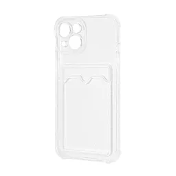 Чехол 1TOUCH Card Case Safe Anti-Shock для Apple iPhone 13 Clear