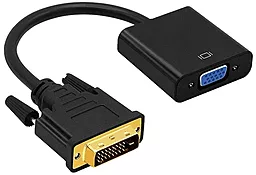 Видеокабель VGA - DVI-D(24+1) 1080p 60hz 0.1m black (YT-C-DVI-(M)/VGA(F)/12138) Voltronic - фото Видеокабель VGA - DVI-D(24+1) 1080p 60hz 0.1m black (YT-C-DVI-(M)/VGA(F)/12138) Voltronic