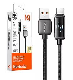 Кабель McDodo LED Display USB-A - Type-C 30w 6a 1.2м cable Black (CA-2350) - миниатюра 4 Кабель McDodo LED Display USB-A - Type-C 30w 6a 1.2м cable Black (CA-2350) - миниатюра 4