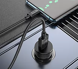 Автомобильное зарядное устройство Hoco Z49A 18W QC3.0 USB-A Black - миниатюра 5