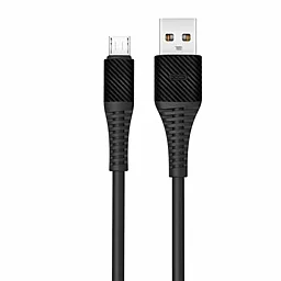 Кабель XO NB157 USB-A - micro USB 12w 2.4a 1м cable Black - фото Кабель XO NB157 USB-A - micro USB 12w 2.4a 1м cable Black