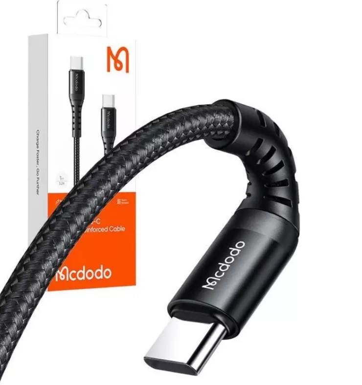Кабель McDodo USB Type-C - Type-C 60w 3a 1м PD cable Black (CA-5641) - фото 10