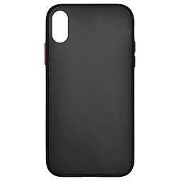 Чехол 1TOUCH Gingle Matte Apple iPhone XR Black/Red