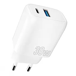 Сетевое зарядное устройство Proove 30w PD USB-C/USB-A ports fast charger white (WCSP3011002) - фото Сетевое зарядное устройство Proove 30w PD USB-C/USB-A ports fast charger white (WCSP3011002)