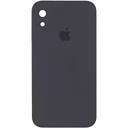 Чехол Silicone Case Full Camera Square для Apple iPhone XR  Dark Gray