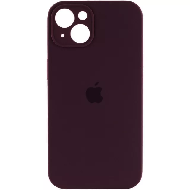 Чехол Silicone Case Full Camera for Apple iPhone 14 Maroon - фото 1